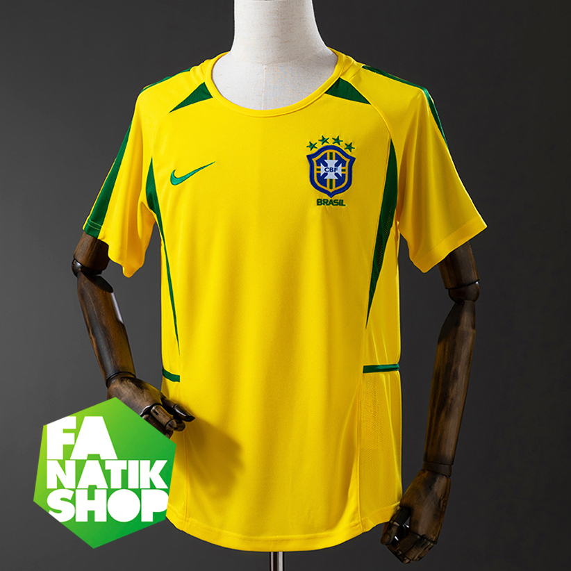 CRS2002 Camiseta Retro Brasil Campeón Mundial 2002