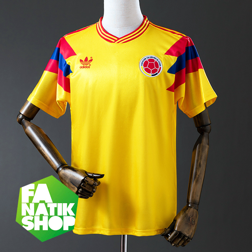 CRS1990 Camiseta Retro Colombia Mundial 1990