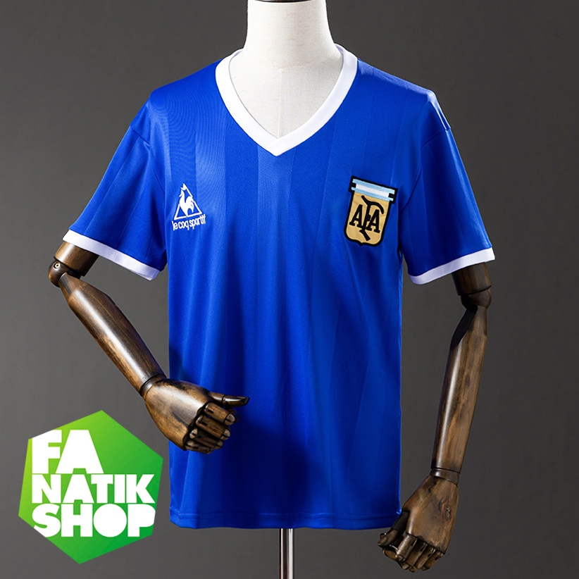 CRS1986 Camiseta Retro Argentina Recambio Campeón Mundial 1986