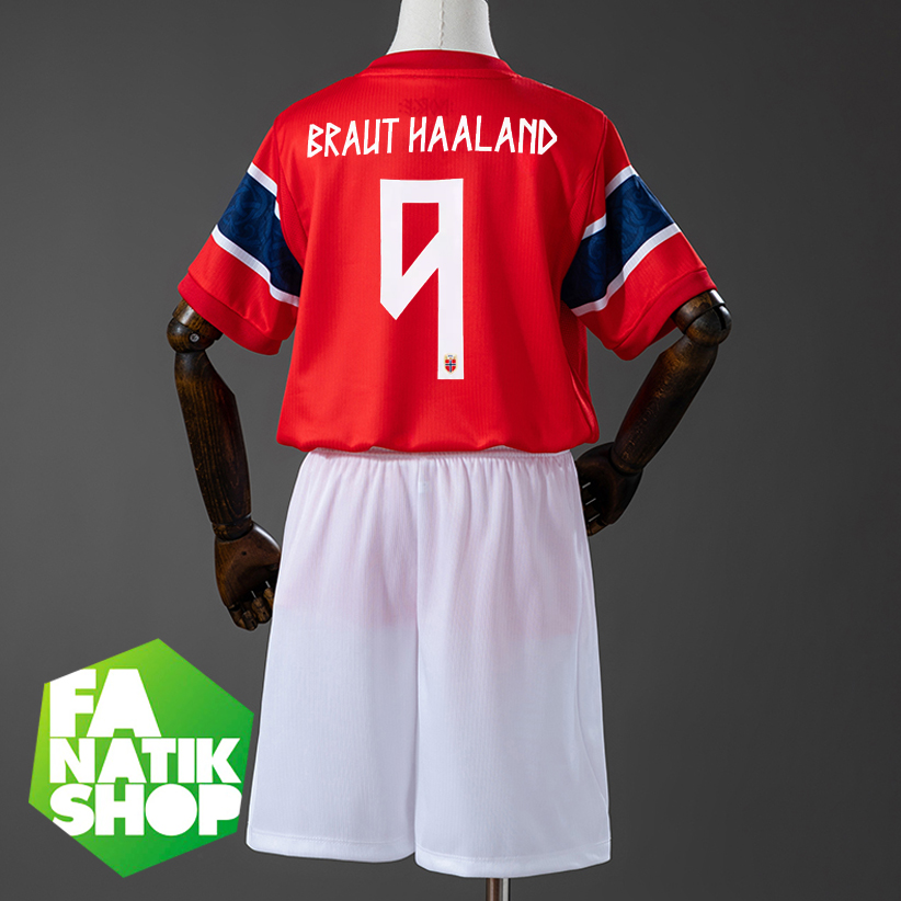 CNT03 Conjunto Niño Camiseta + Shorts Noruega 2026 - Braut Haaland 9