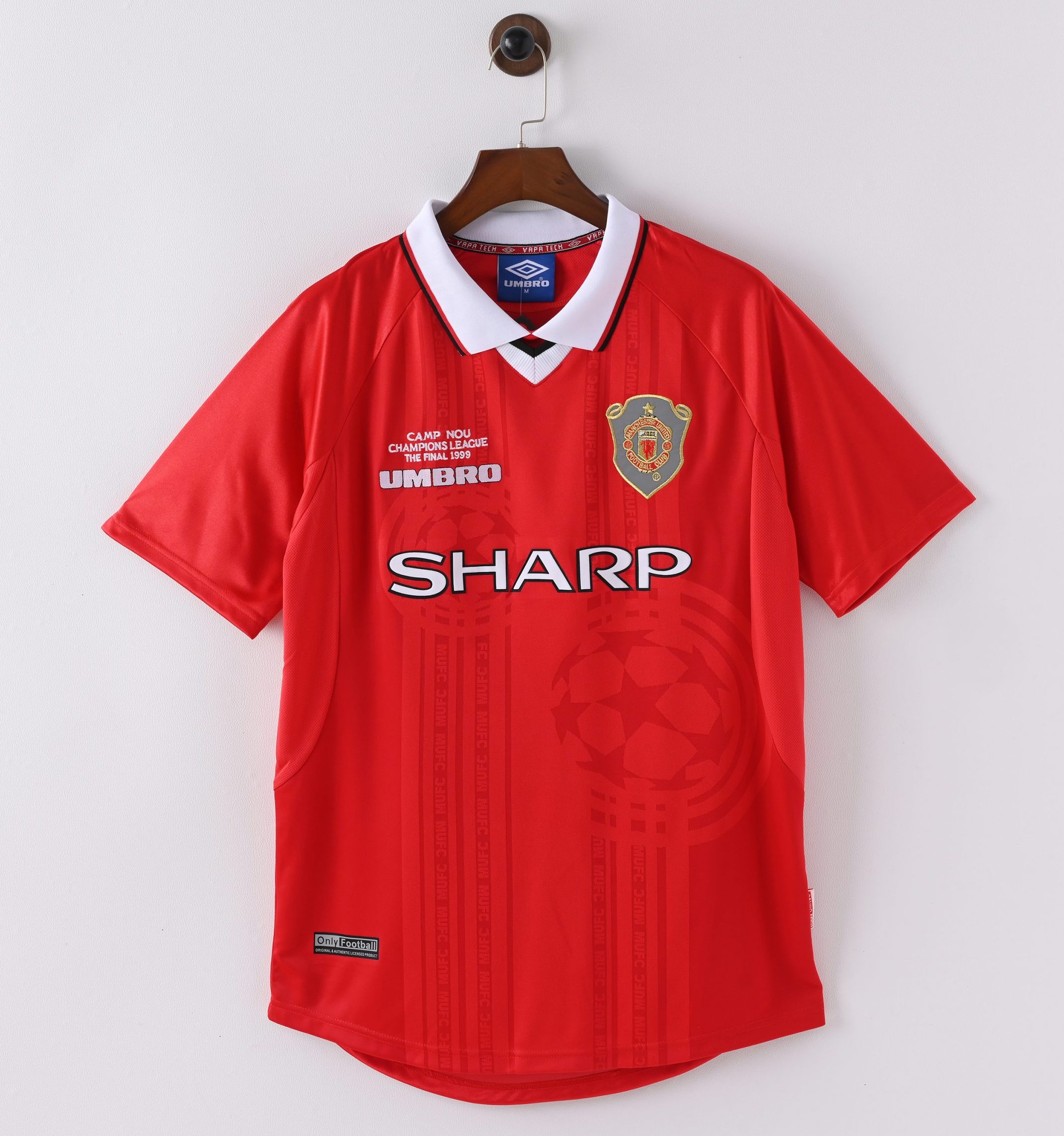 CYB001 Camiseta Retro Manchester Utd Final Champions 1999/00 - BECKHAM 7
